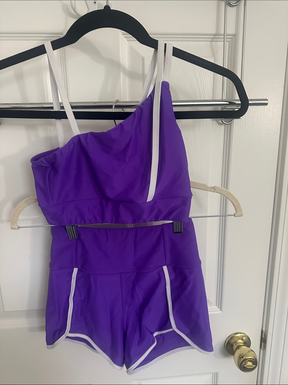 Honeycut Purple One-Shoulder Dancewear set